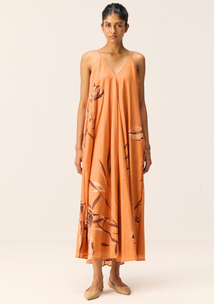 Flame Leaves Dress