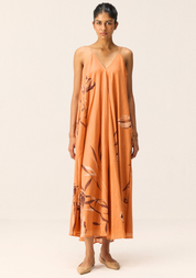 Flame Leaves Dress