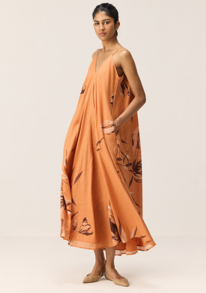 Flame Leaves Dress