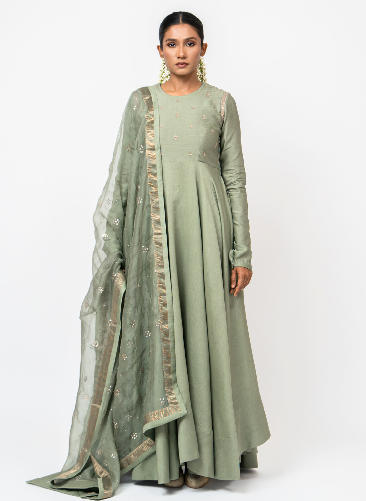 Floating Heart Anarkali Set