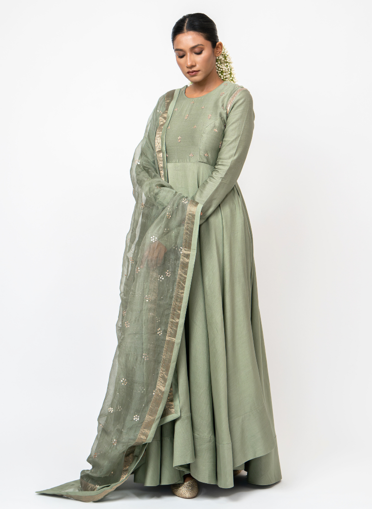 Floating Heart Anarkali Set