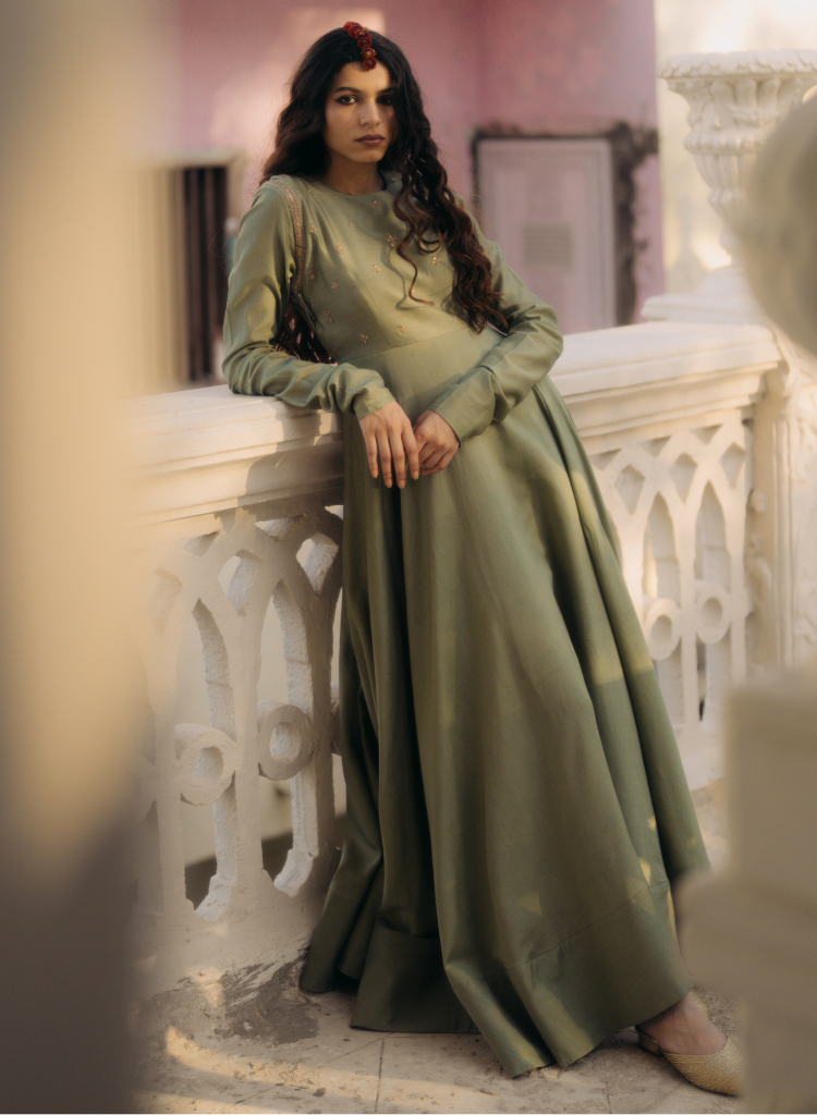Floating Heart Anarkali Set