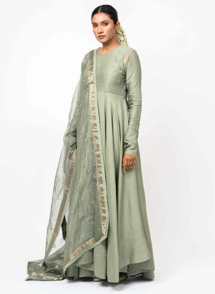 Floating Heart Anarkali Set