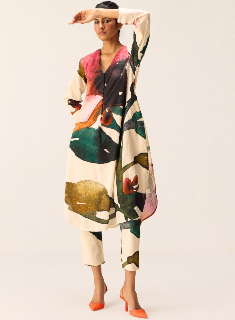 Flora Splash Kurta Set