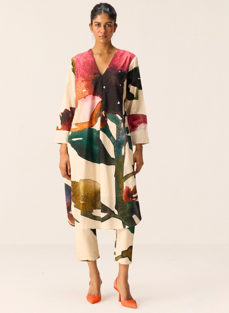 Flora Splash Kurta Set