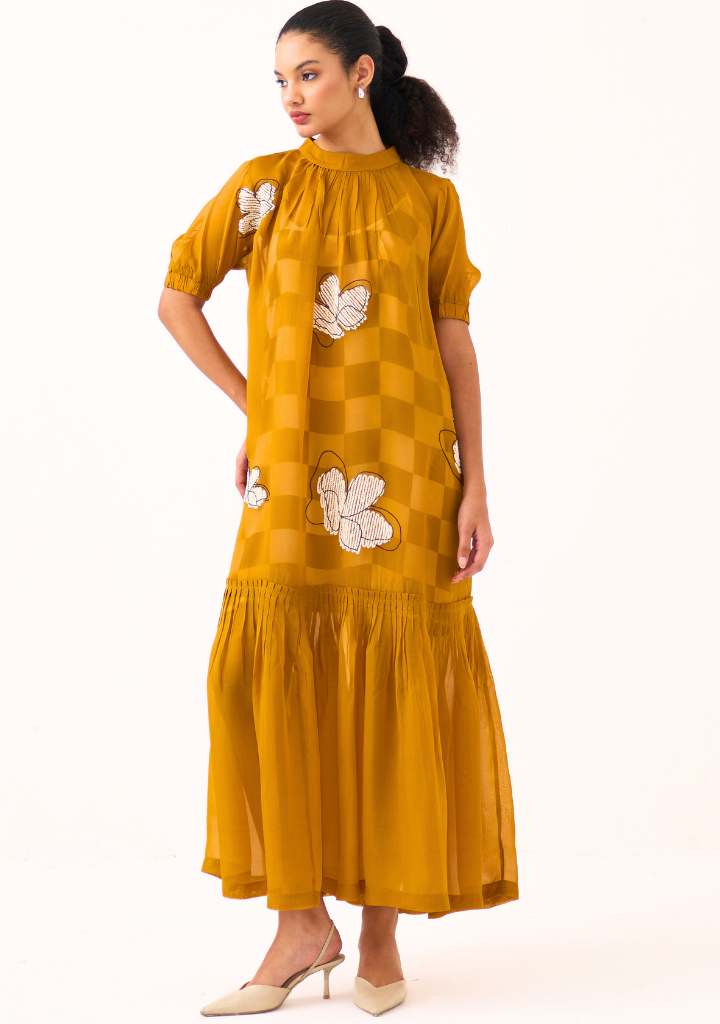 Floral Bottom Frill Dress