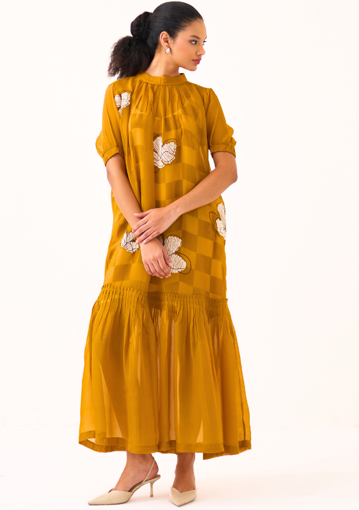Floral Bottom Frill Dress