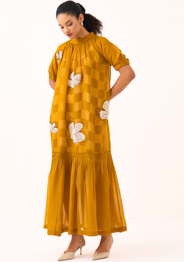 Floral Bottom Frill Dress