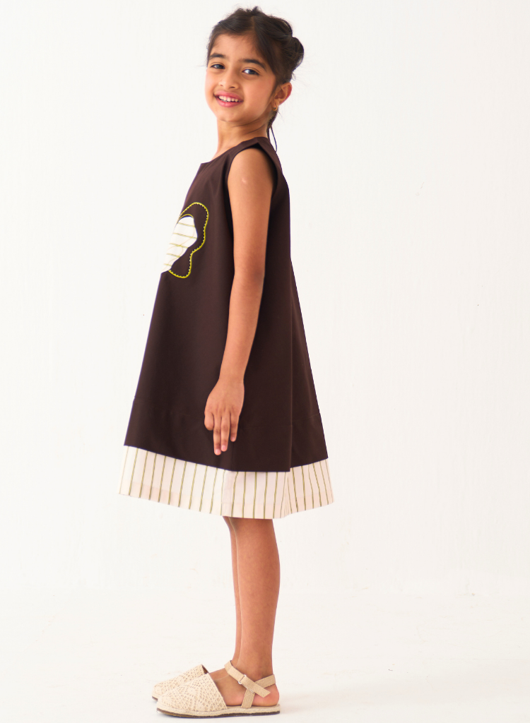 Floral Appliqué Dress