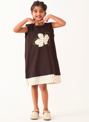Floral Appliqué Dress