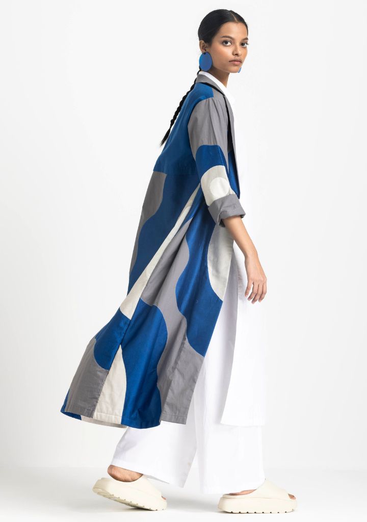 Floral Appliqué Jacket Set