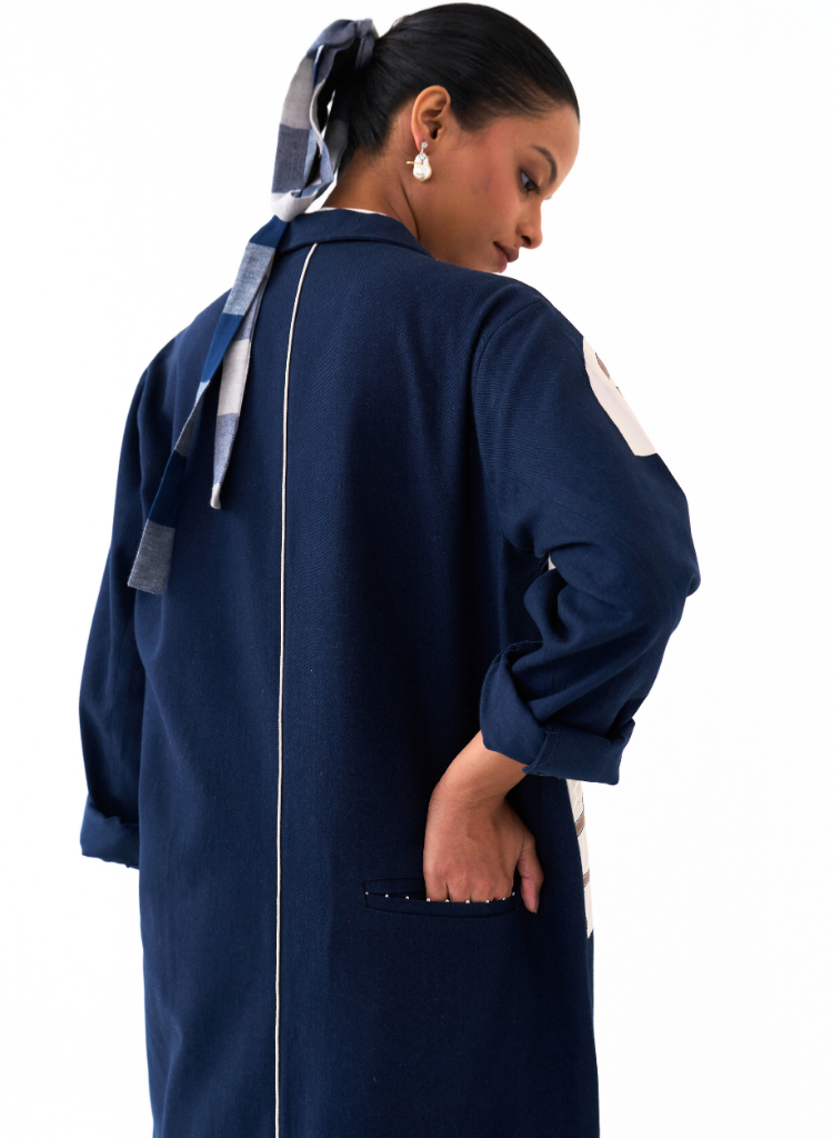 Floral Appliqué Jacket Set