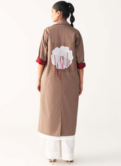 Floral Applique Jacket Set