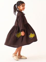 Floral Appliqué Dress
