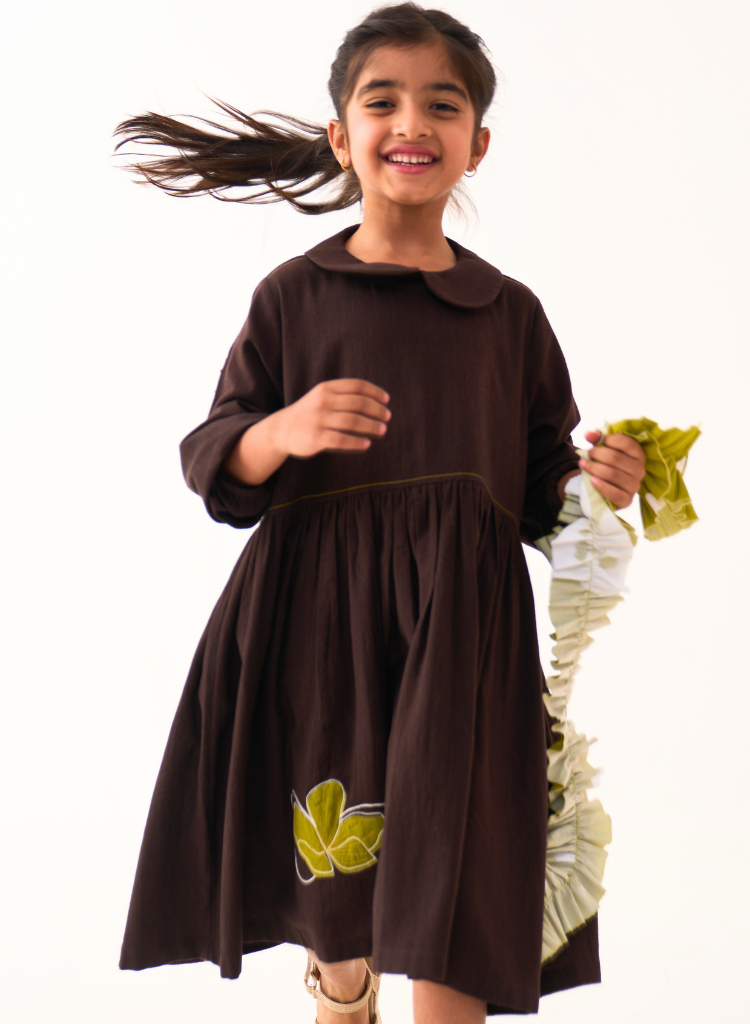Floral Appliqué Dress