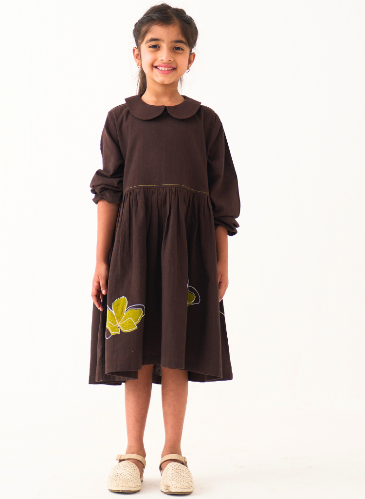 Floral Appliqué Dress