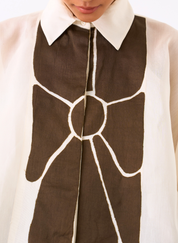 Floral Appliqué Shirt