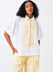 Floral Appliqué Shirt