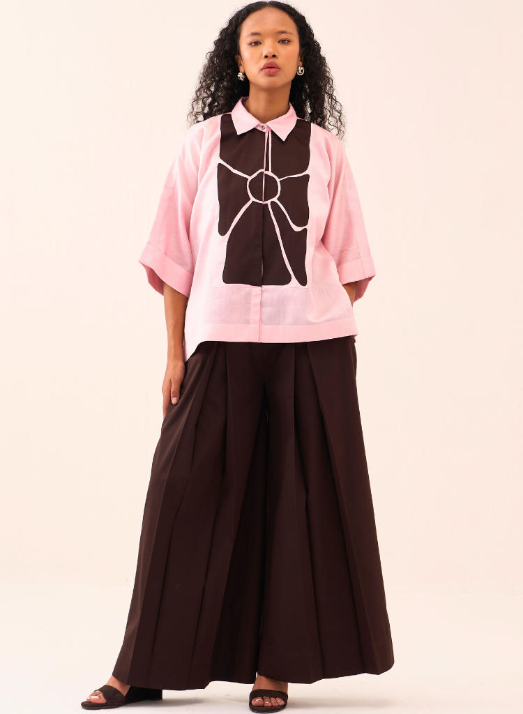 Floral Appliqué Shirt