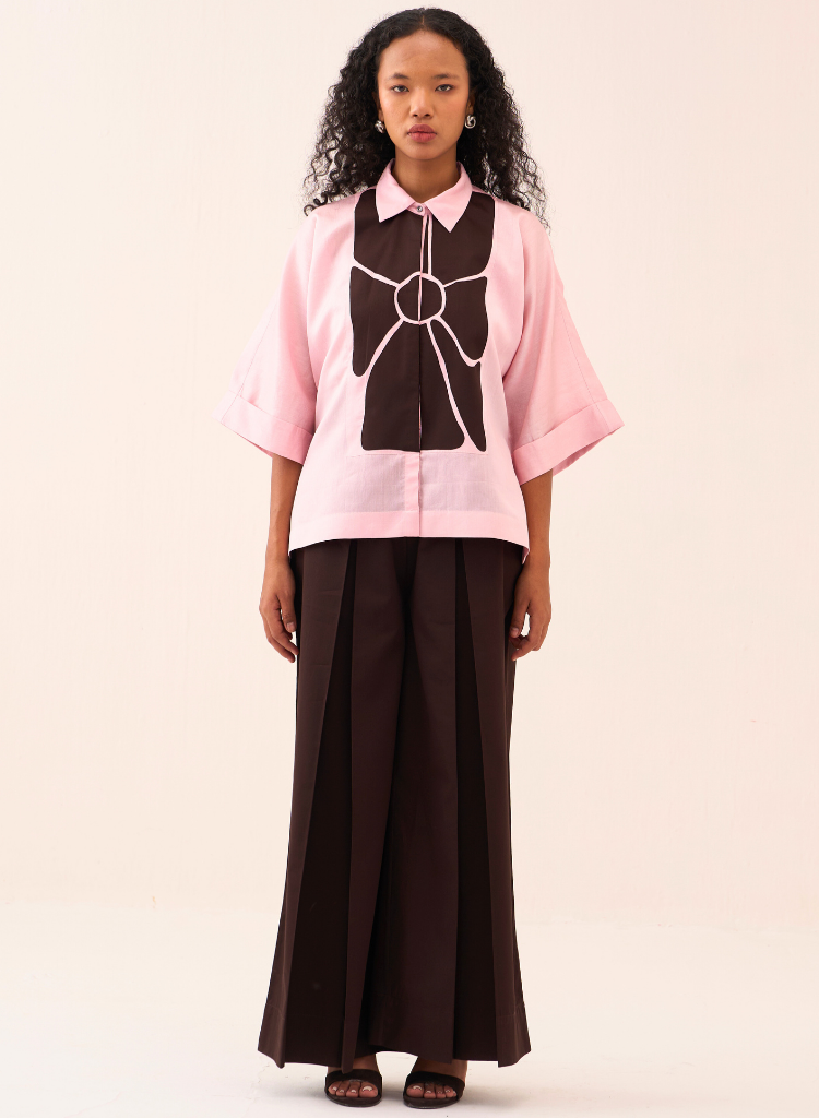 Floral Appliqué Shirt