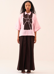 Floral Appliqué Shirt