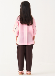 Floral Applique Shirt Set