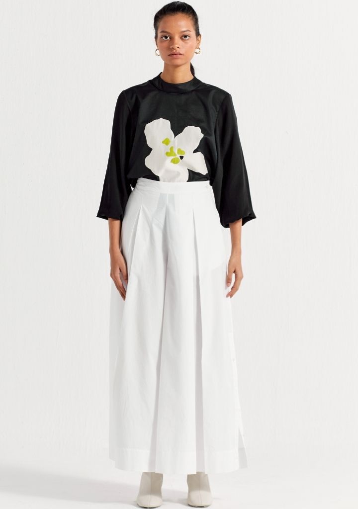 Floral Appliqué Top