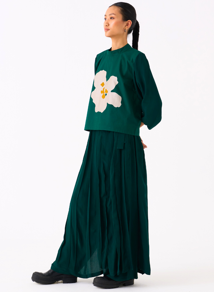 Floral Appliqué Top