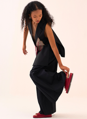 Floral Appliqué Waistcoat