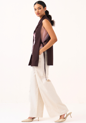 Floral Appliqué Waistcoat