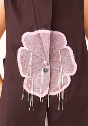 Floral Appliqué Waistcoat Set