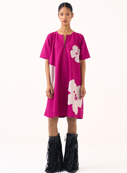Floral Appliqué Dress