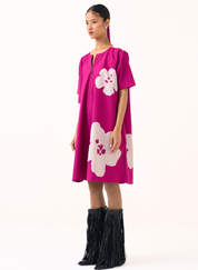 Floral Appliqué Dress