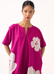 Floral Appliqué Dress