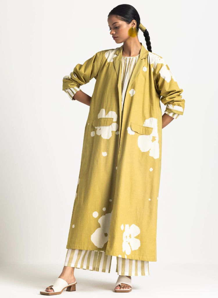 Floral Back Pleat Jacket