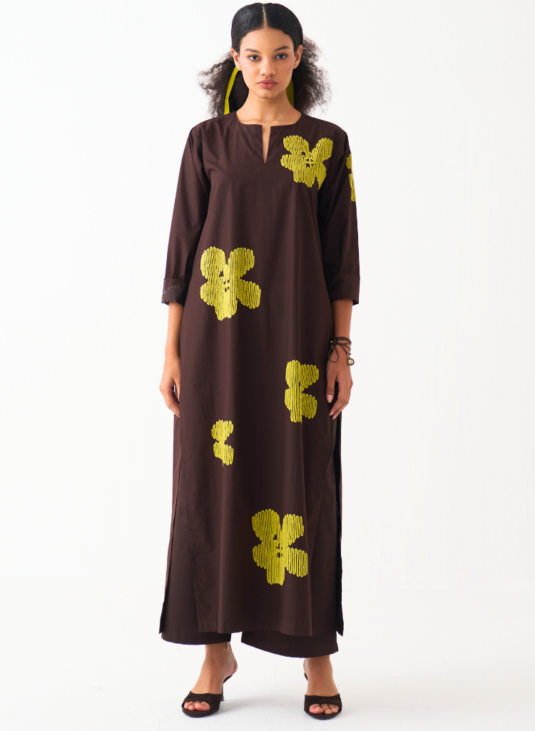 Floral Back Pleat Set