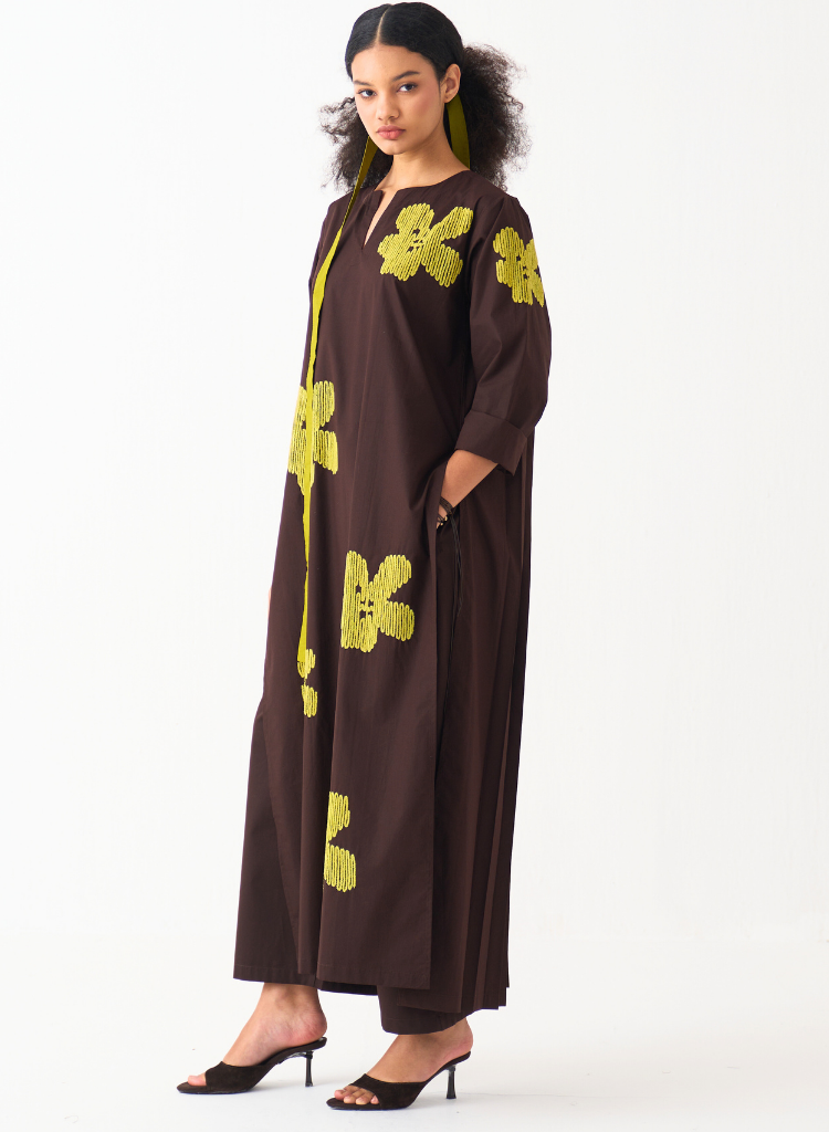 Floral Back Pleat Set