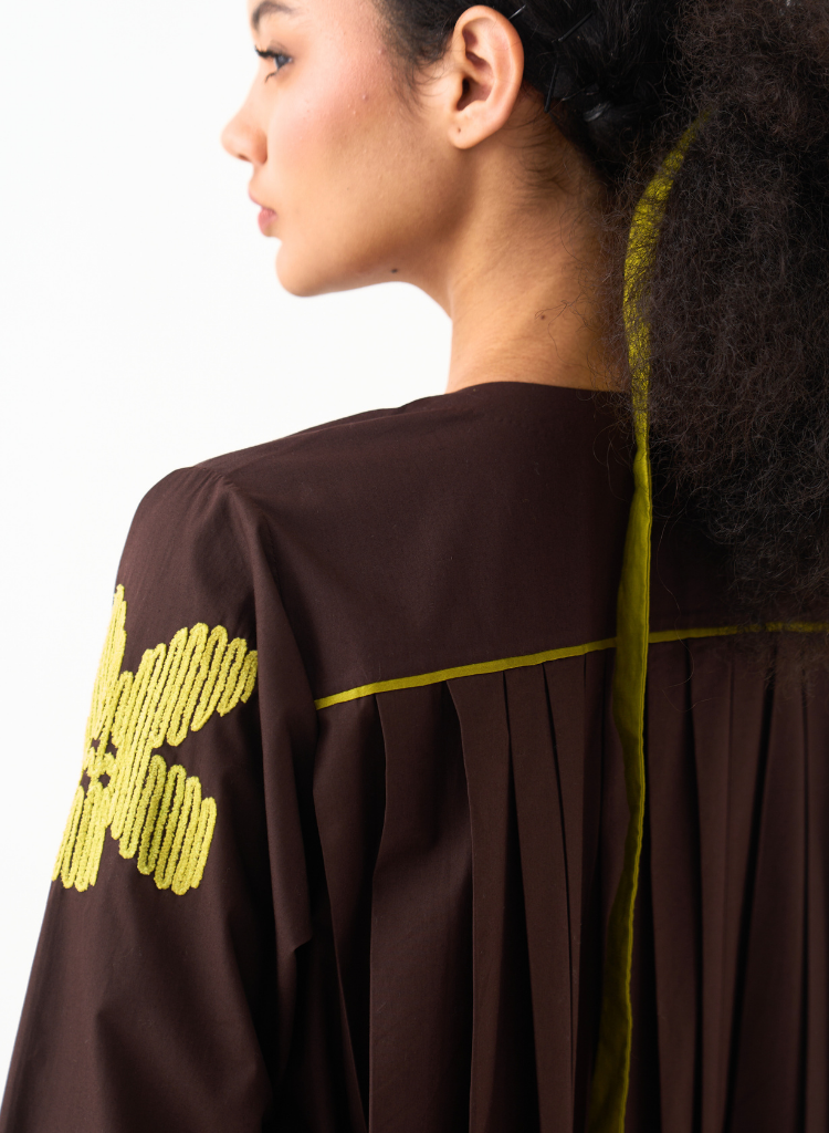 Floral Back Pleat Set