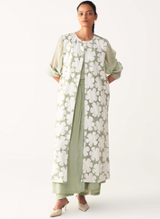 Floral Back Yoke Set