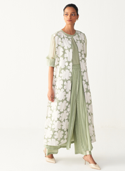 Floral Back Yoke Set