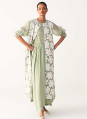 Floral Back Yoke Set