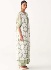 Floral Back Yoke Set