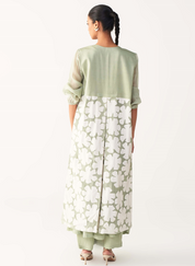 Floral Back Yoke Set