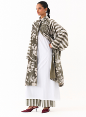 Floral Bat Sleeve Jacket Set