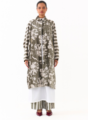 Floral Bat Sleeve Jacket