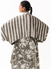 Floral Bat Sleeve Jacket