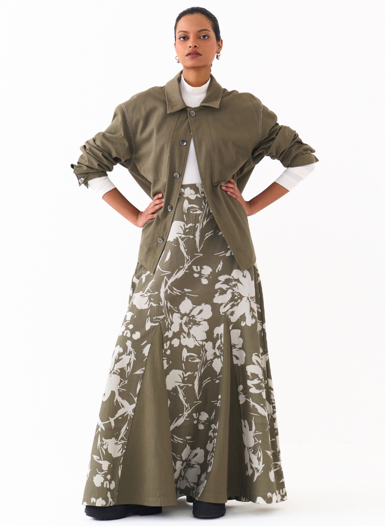 Floral Circular Skirt