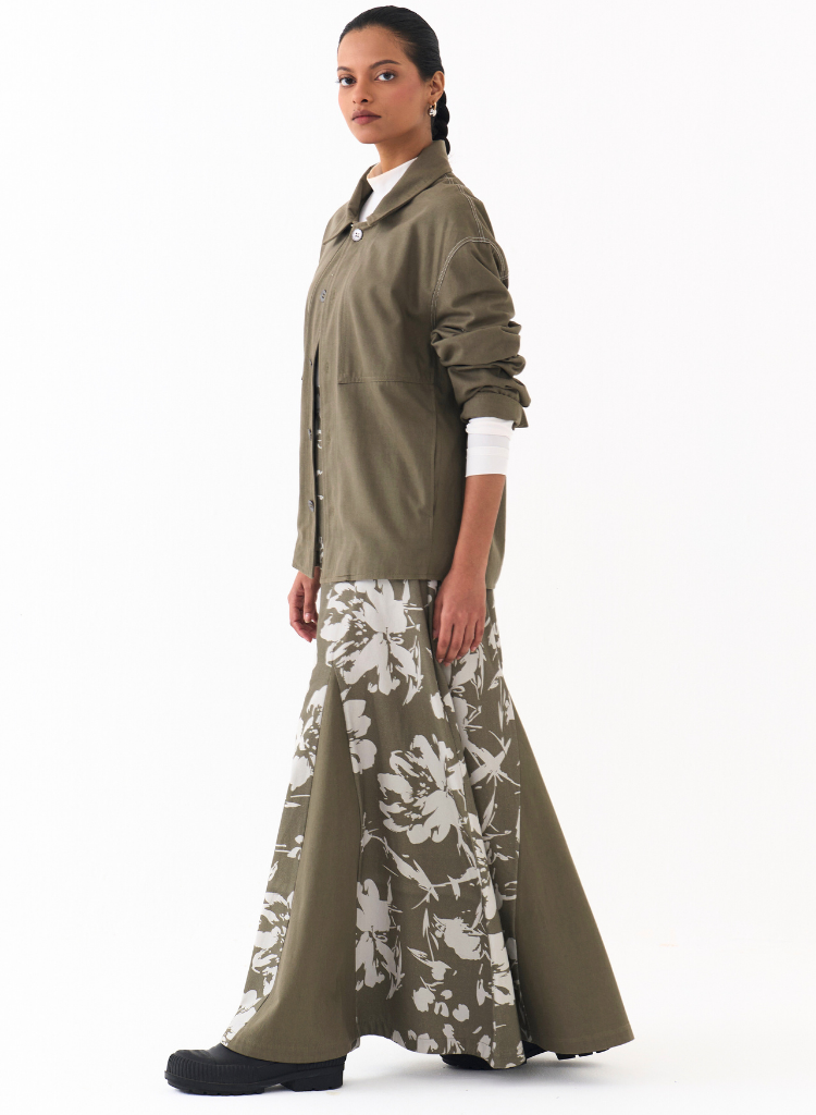 Floral Circular Skirt