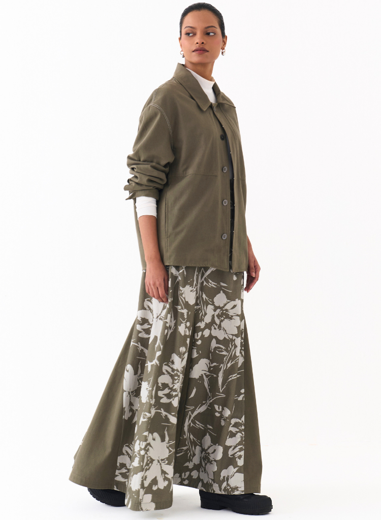 Floral Circular Skirt