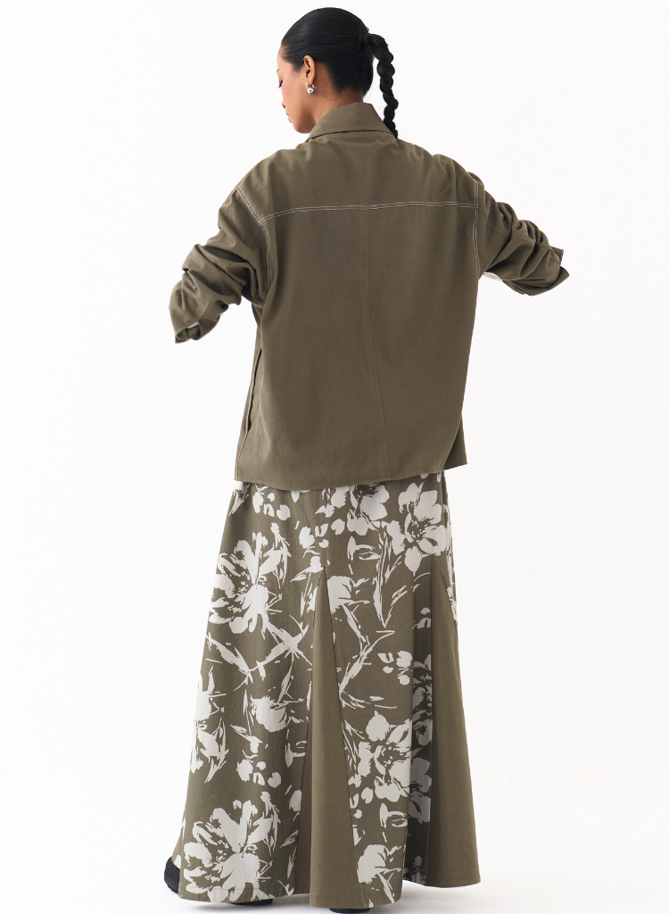 Floral Circular Skirt